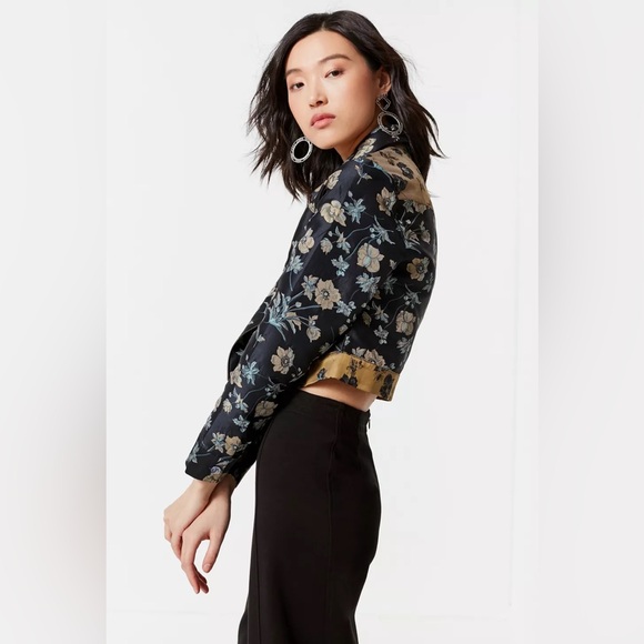 Urban Outfitters Western Colorblock Floral Gas Jacket - Picture 2 of 10